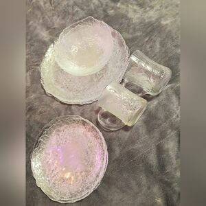 Mallory By Cristal D' Arques Vintage Timeless Dinner Plates Bowls And Cups